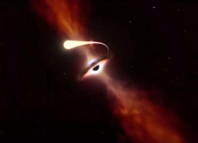 عکس، سیاه چاله ای خاموش، ناگهان به یکی از درخشان ترین اجرام کیهان تبدیل شد