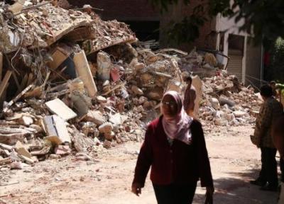 ریزش مرگبار یک ساختمان چهار طبقه در قاهره
